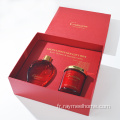 Ensemble cadeau d'arôme de parfum de maison de luxe rouge